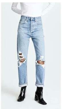 Agolde 90’s high rise jeans- distressed - waist 27